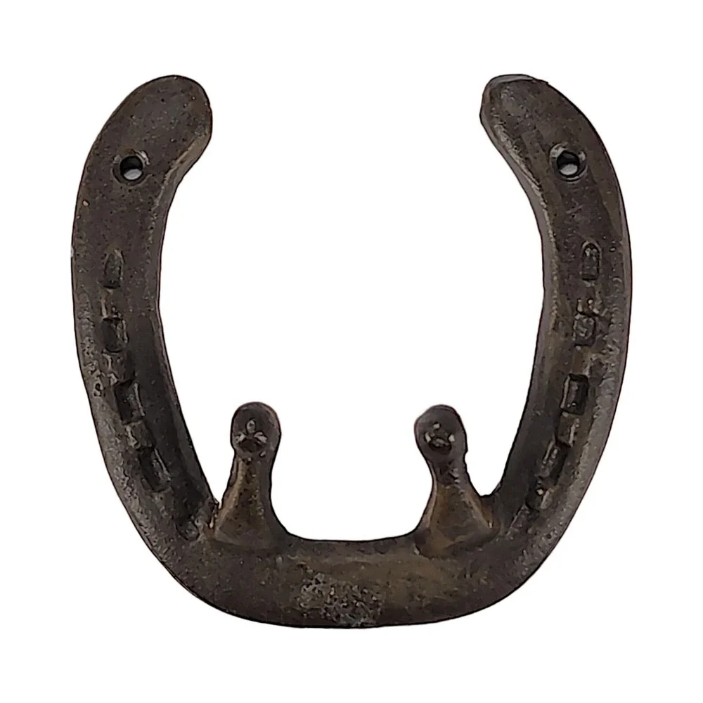 Cast Iron Horseshoe Good Luck Hook